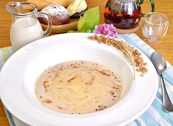 пшеничная каша на топленом молоке с соленой карамелью
