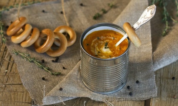 Суп из морковки и сладкого картофеля