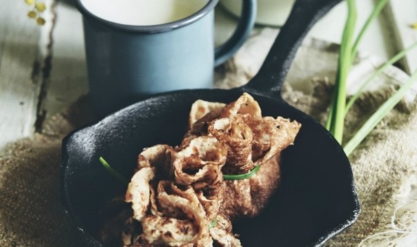 Гречневые блинные мешочки с мясом