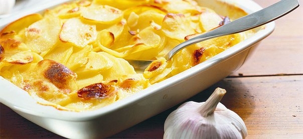 Сливочный картофель с чесноком
