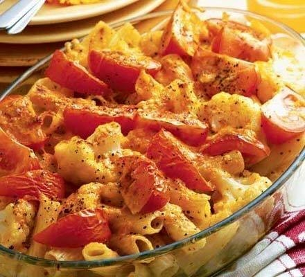 ПАСТА С ЦВЕТНОЙ КАПУСТОЙ И ПОМИДОРАМИ