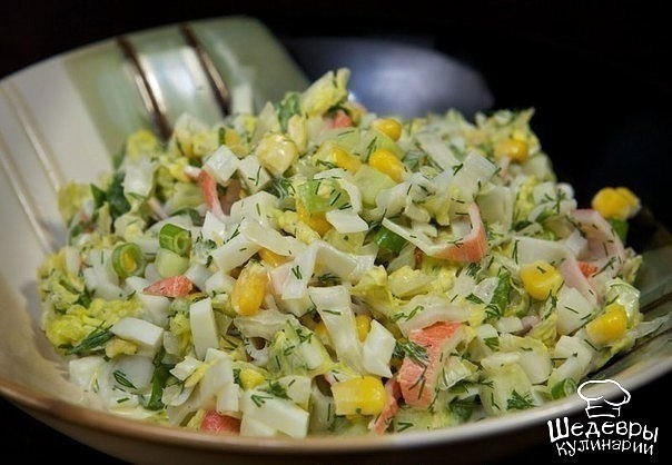 САЛАТ ИЗ КРАБОВЫЙ ПАЛОЧЕК