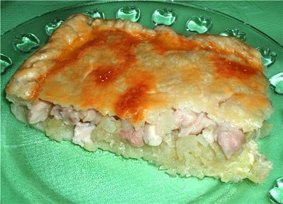 Кубете ( Пирог с мясом, картофелем и луком)