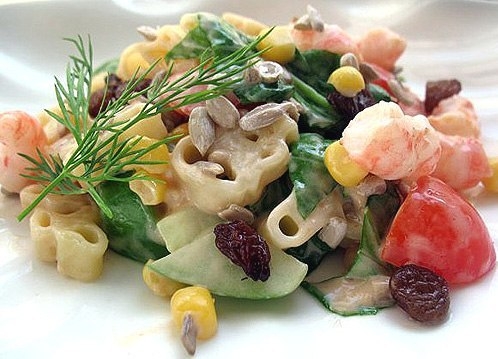 Салат с морепродуктами — рецепт