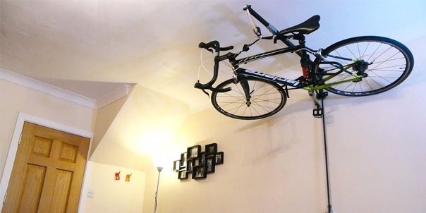 Хранения велосипеда на потолке