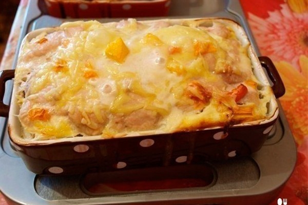 Запеканка с курицей.