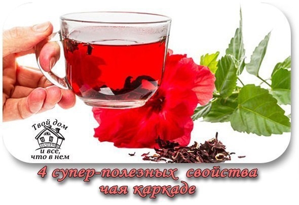 4 супер-полезных свойства чая каркаде