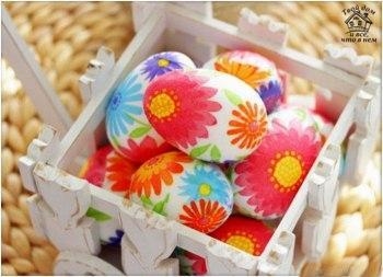 Декупаж пасхальных яиц.