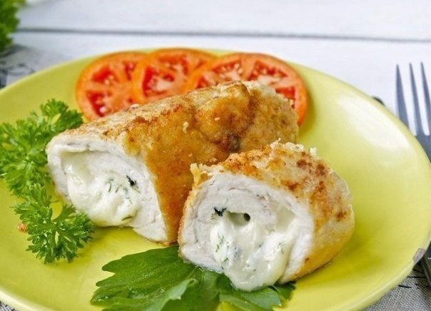 Куриные рулетики с сыром