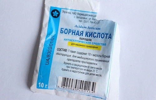 * Борная кислота: