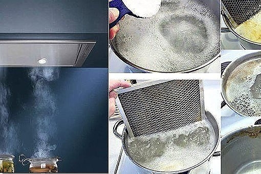 Два способа очистить жир на фильтрах кухонной вытяжки