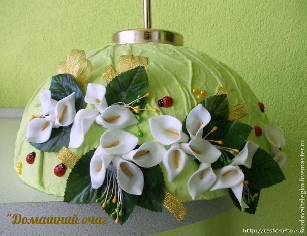 Вторая жизнь старой люстры,на даче пригодится:))