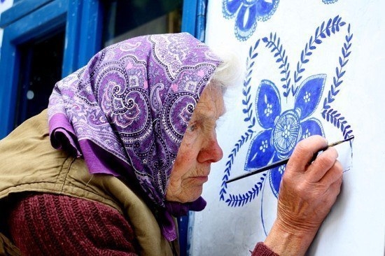 Добрая роспись бабушки Анны (Anežka Ka&scaron;p&aacute;rkov&aacute;) из Моравии.