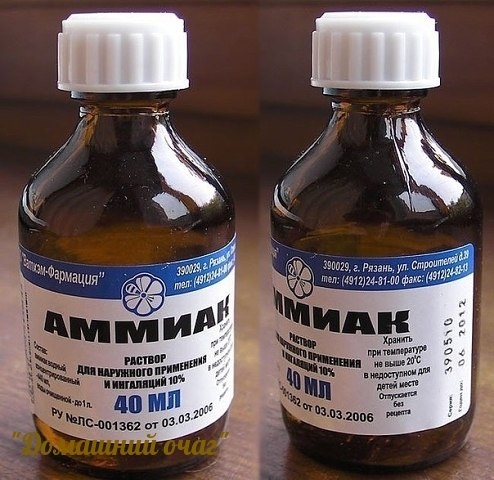 Нашатырный спирт дома и на даче