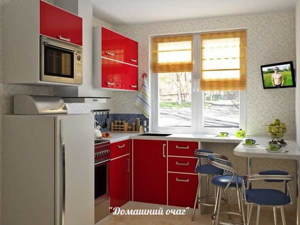 Дизайн кухни 6 кв. м - советы и фото