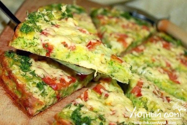 Диетическая кабачковая пицца!