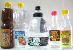 Уксус устраняет запахи на кухне