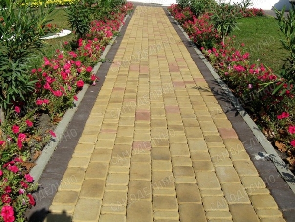 Садовые дорожки из клинкерного кирпича.