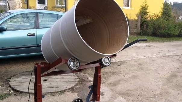 Самодельная бетономешалка &ndash; как сделать сложную работу проще