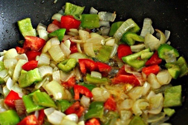 Сладкий рис с овощами,яйцом и ананасом Сладкий рис с овощами,яйцом и ананасом