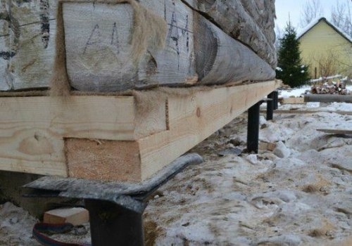 Подъем деревянного дома Подъем деревянного дома