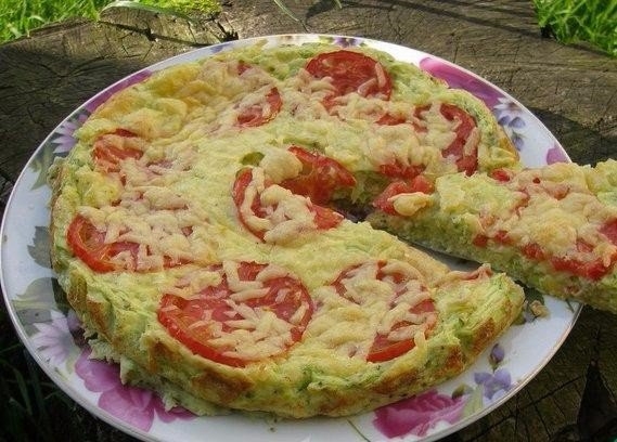 Кабачковая пицца Кабачковая пицца