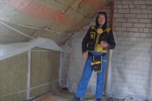 Утепление крыши кирпичного дома