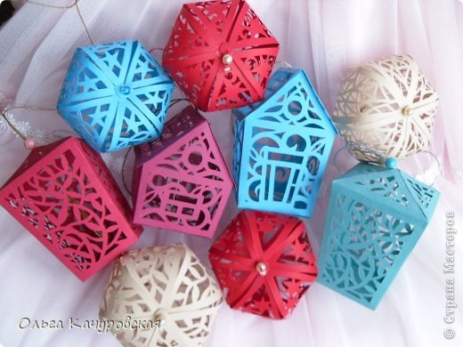 АЖУРНЫЕ ИГРУШКИ ИЗ БУМАГИ. МК ОЛЬГИ КАЧУРОВСКОЙ