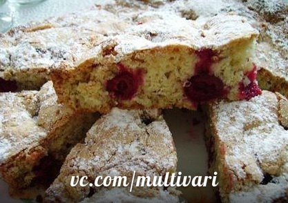 Вишневая шарлотка