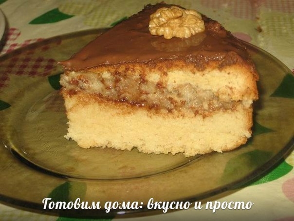 Медовый бисквит в мультиварке
