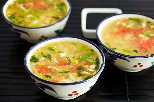 Китайский куриный суп с кукурузой. Китайский куриный суп с кукурузой.