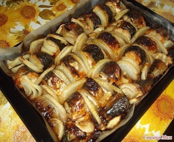Скумбрия запеченная в духовке