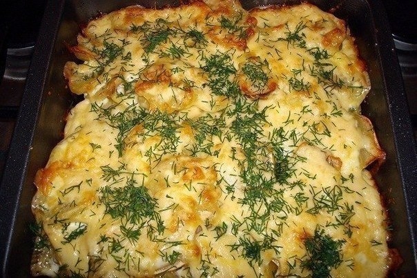 "Картошка по-французски с мясом"