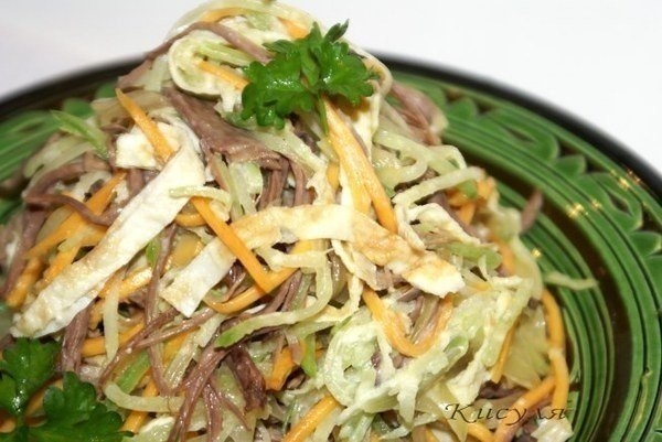 Мясной салат "Загадка"