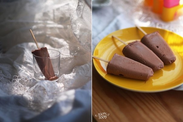 Мороженое с шоколадом, кофе и маскарпоне