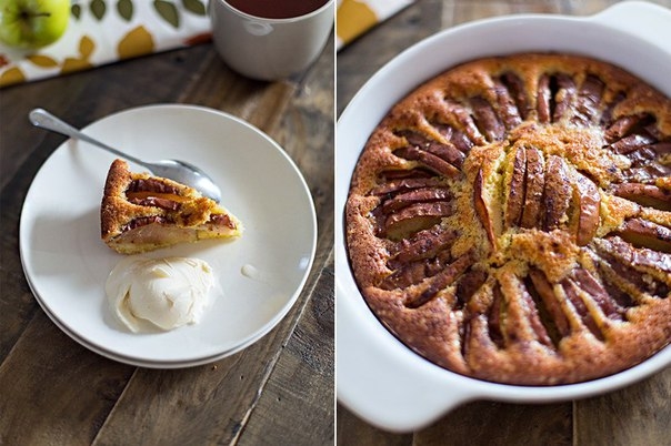 Яблочный пирог/Apple sponge cake