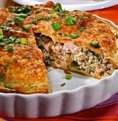 Быстрый куриный пирог Быстрый куриный пирог