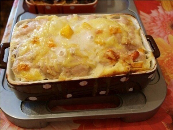 Запеканка с курицей и тыквой Запеканка с курицей и тыквой