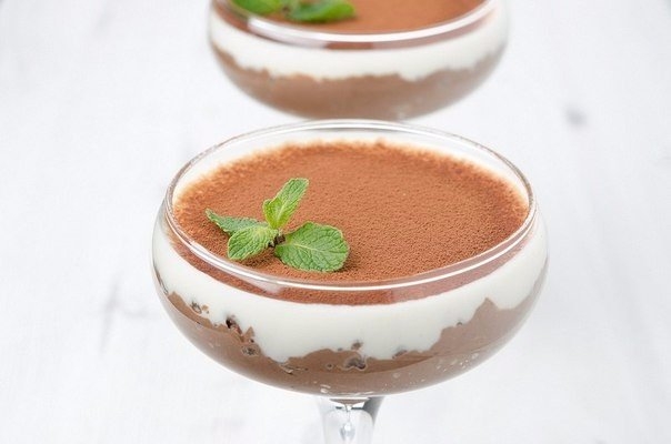 Творожно-кокосово-шоколадный десерт