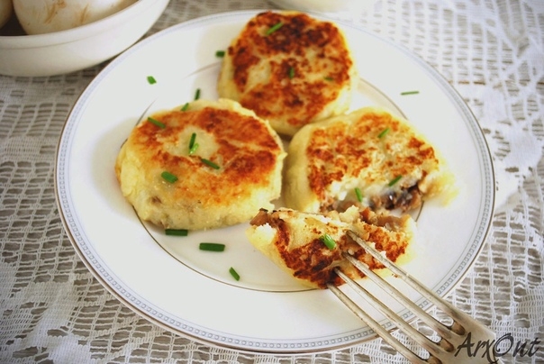 Картофельные зразы с грибами!