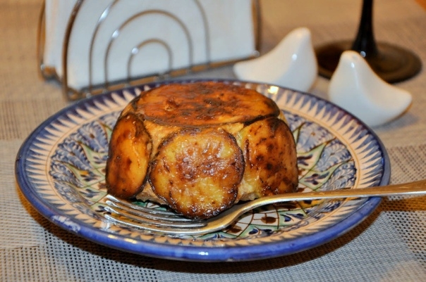 Мясная шарлотка с баклажанами Мясная шарлотка с баклажанами
