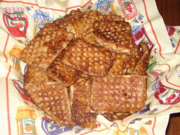 Жареные вафли.