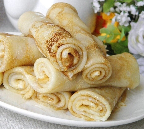 Вкусные тонкие блинчики