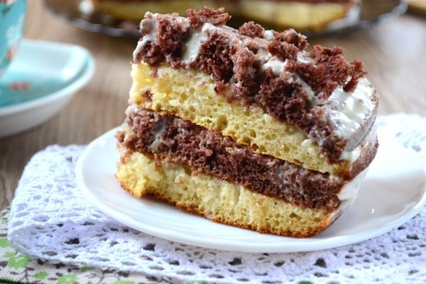 Нежный и вкусный тортик на кефире Нежный и вкусный тортик на кефире