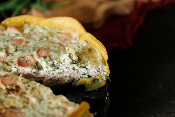 Сырный пирог с картофельной корочкой Сырный пирог с картофельной корочкой