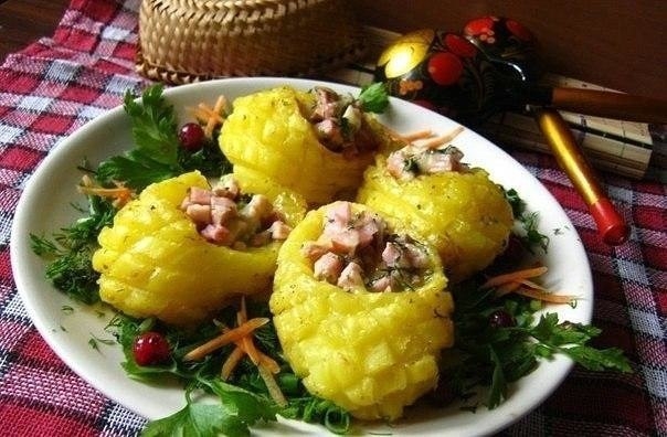 Горячая закуска 'Лапти'. Горячая закуска 'Лапти'.