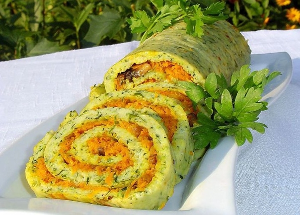 Кабачковый рулет Кабачковый рулет