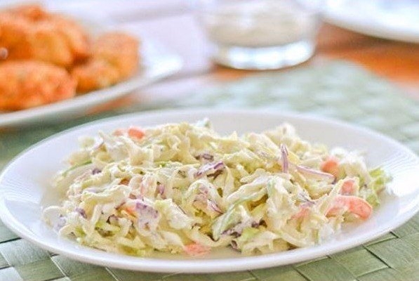 Салат из моркови со сливками