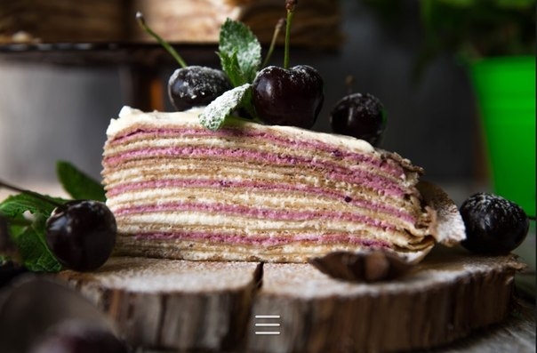 Блинный торт с фруктовым кремом