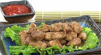Свинина в рисовой муке вареная на пару